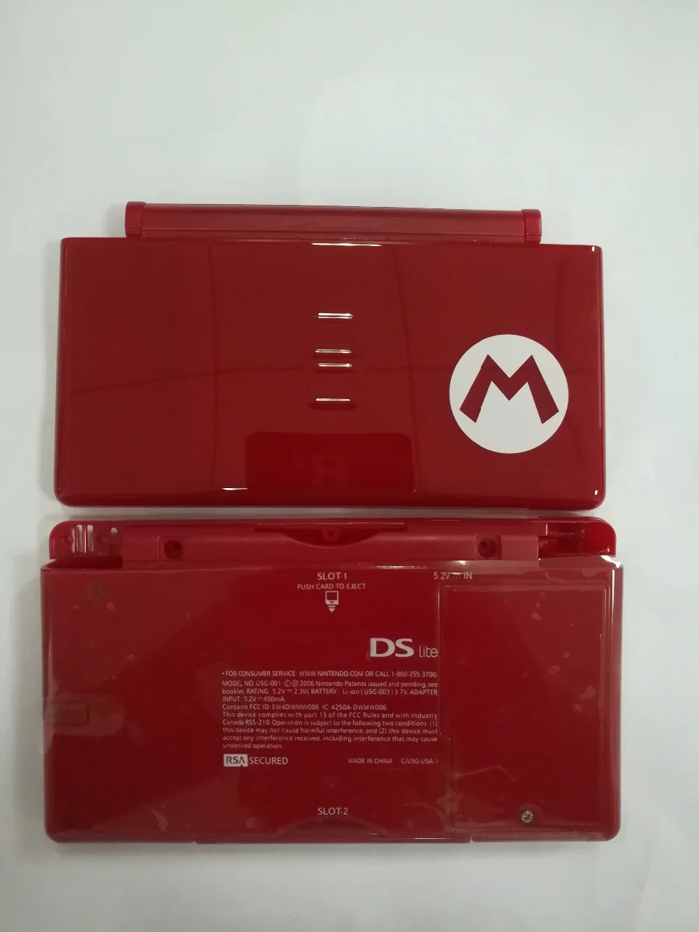 Красная оболочка полный комплект корпуса чехол сменный для DS Lite DSL фотоконсоль с