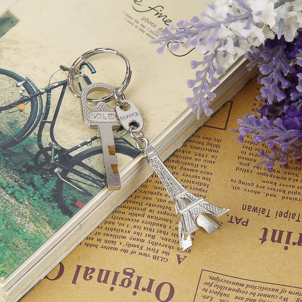 Брелок для ключей в стиле ретро 2 шт./упак. мини-брелок виде Парижа Эйфелевой башни