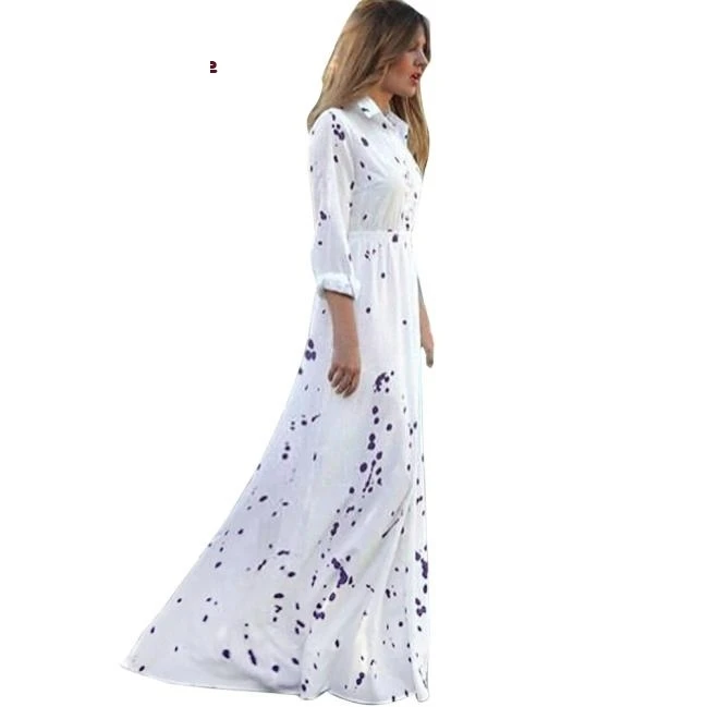 Летнее платье женское Boho Even ing длинное пляжное сексуальное элегантное шифоновое