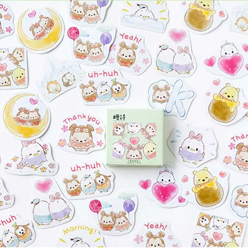 45 шт./кор. Kawaii стикер для животных s дневник клейкая бумага декоративный