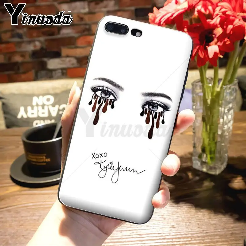 Роскошный Гибридный чехол для телефона Yinuoda girly eyes Apple iPhone 8 7 6 6S Plus X 5S 11pro SE 12pro max