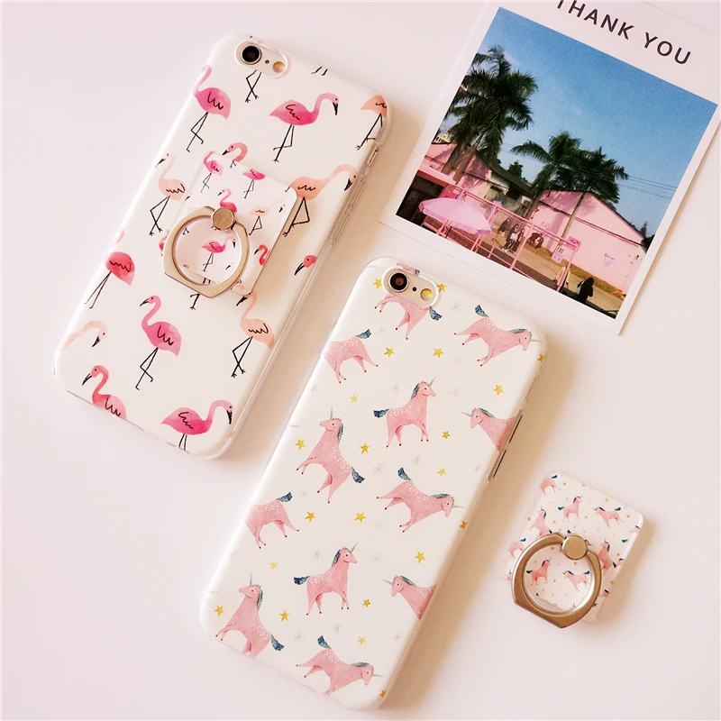 For iphone 6s plus Case Cover flamingo original TPU for 7 8 6 s x phone cases silicone unicom 100% |