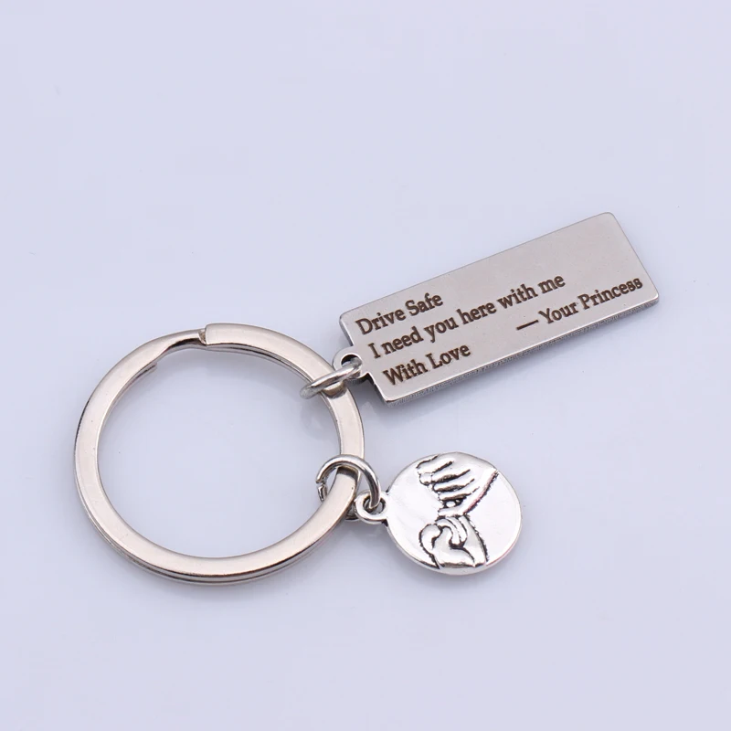 Выгравированная сумка брелок обещание на мизинцах сейф для вождения мне нужно
