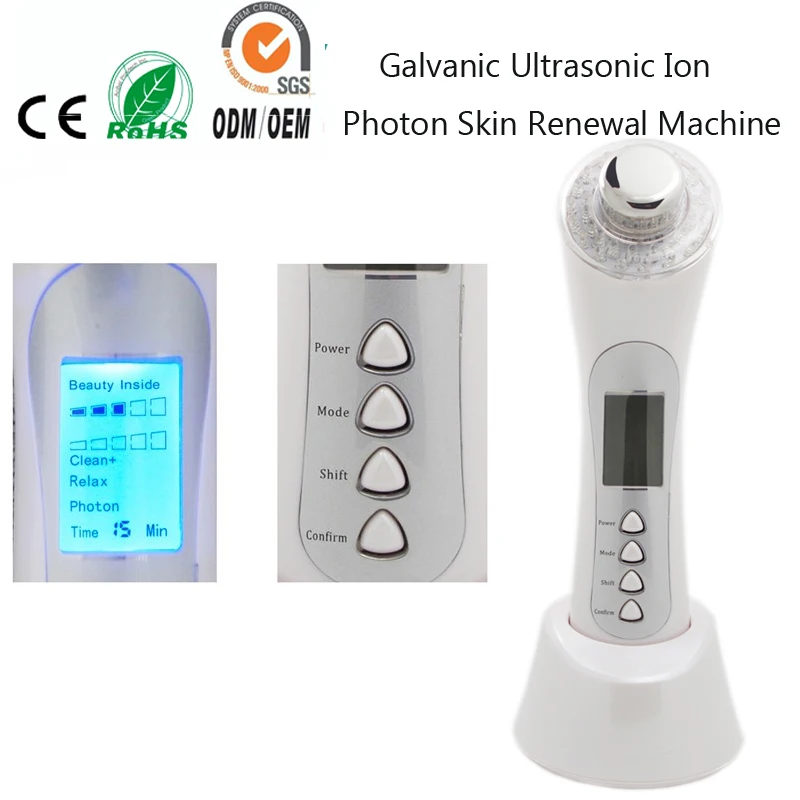 Высокочастотный гальванический ультразвуковой фотонный спа-массажер для лица |