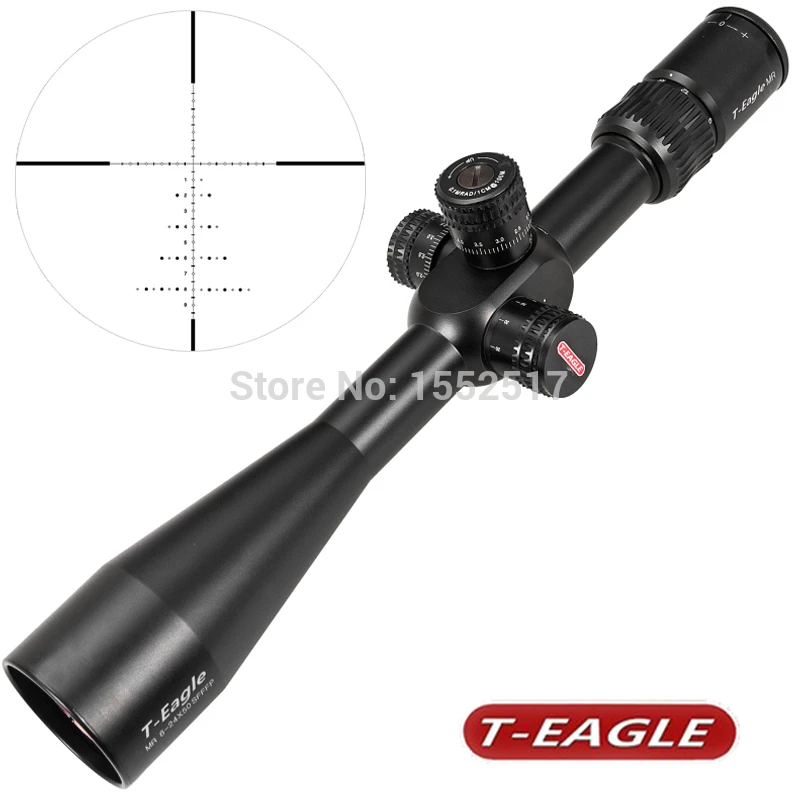 T-EAGLE Тактический длинный диапазон винтовок Сфера MR 6-24x50 SFFFP воздушная винтовка оптика красная точка освещенная Riflescope Shotgun стрельба