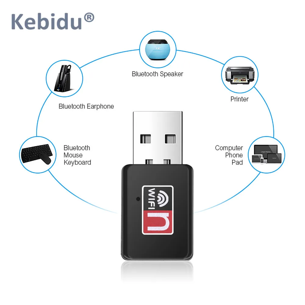 Kebidu MT7601 USB 150 Мбит/с WiFi беспроводной LAN адаптер приемник внешняя сетевая карта для