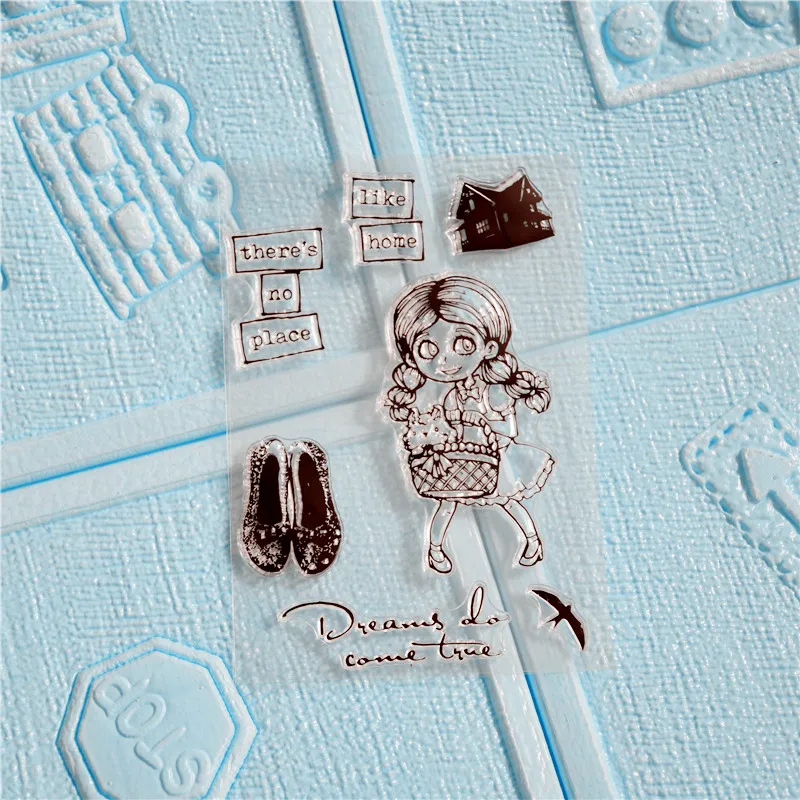 Прозрачные штампы Dorothy and Toto для скрапбукинга сделай сам/изготовления
