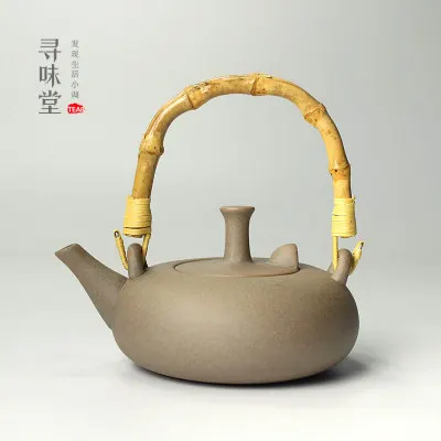 Чайный чайник из цзиндэчжэня неглазурованный с подъемным лучом маленький
