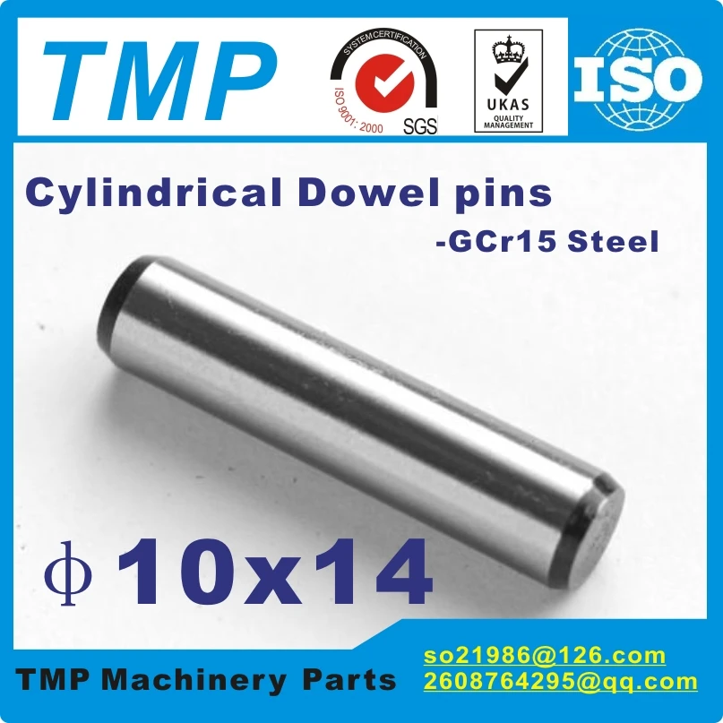

2 pieces/Lot 10x14mm Locating Pins/Dowel pins/10mm Cylindrical position pins-TLANMP Material:Steel GCr15