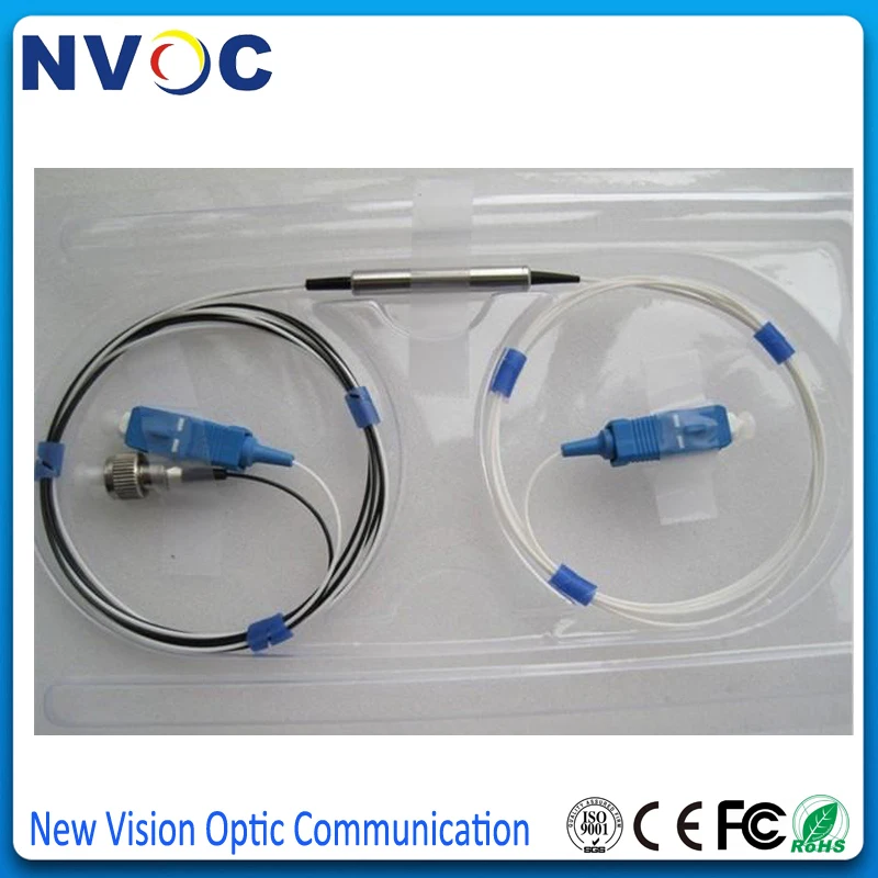 10 шт./лот 1*2 FWDM модуль фильтра 0.9mm1M LC SC ST FC Tx1490nm Rx1550/1310nm 3 порта Mirco-оптическое