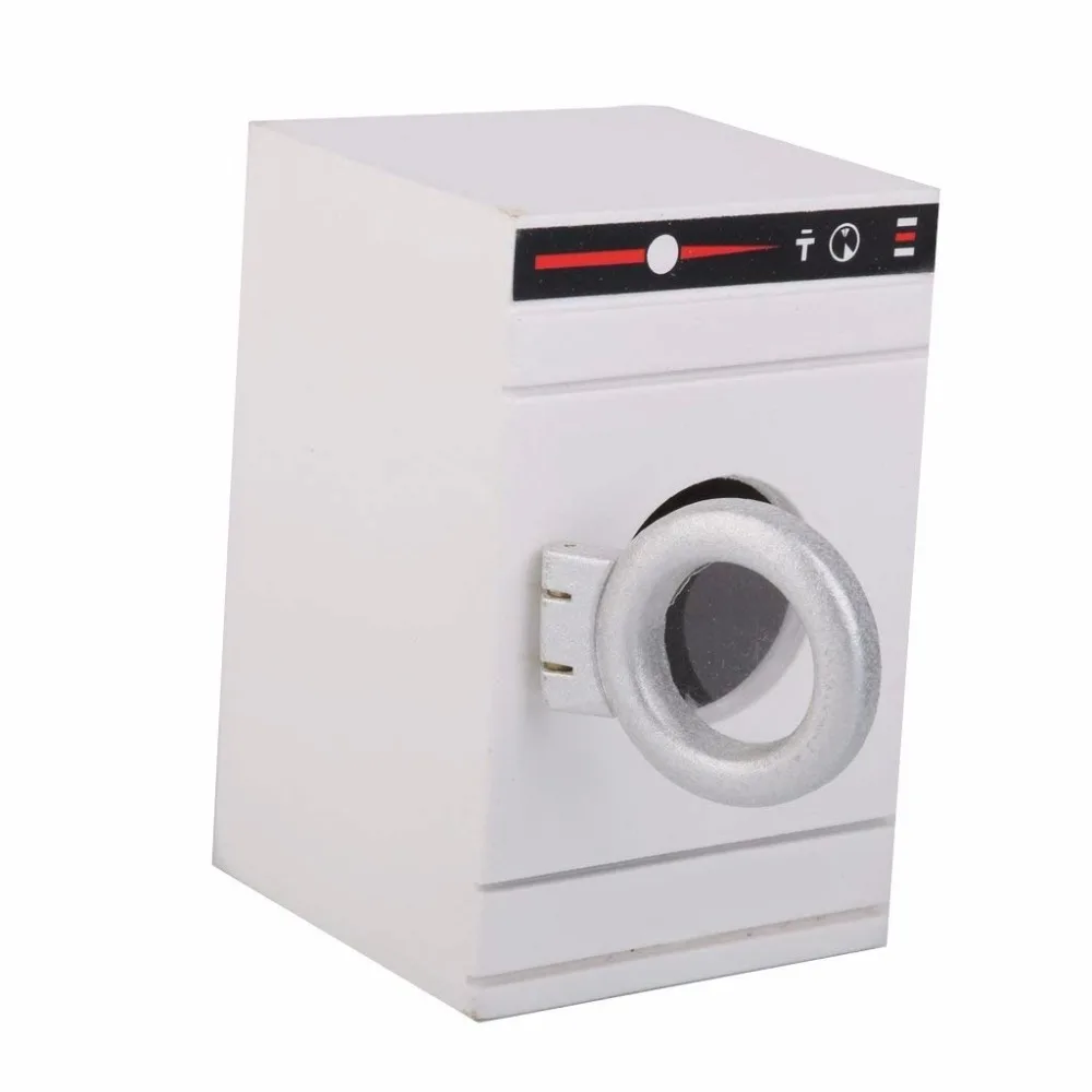 

1/12 Dollhouse Miniature Wooden Roller Washing Machine Model Bathroom Furniture Life Scenes Decoration Accessories