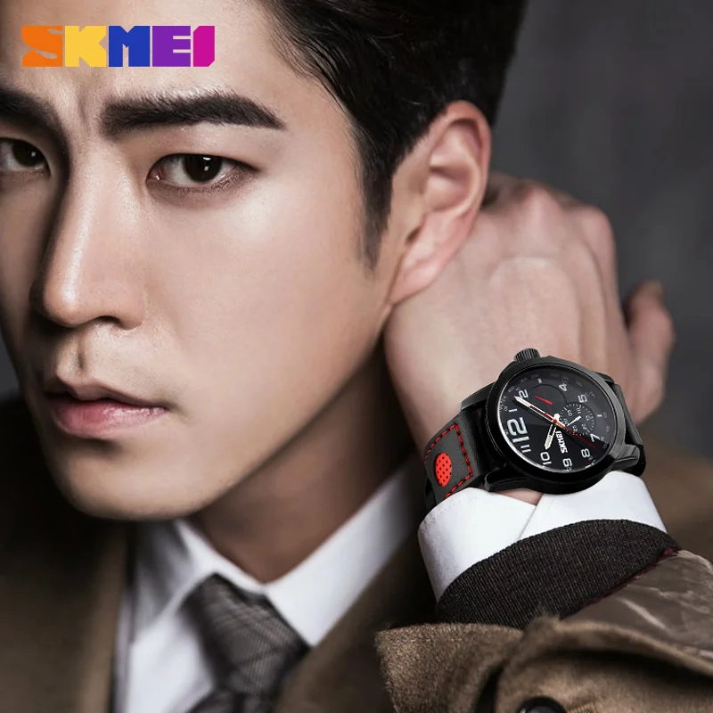 SKMEI Мужские кварцевые часы мужские модные повседневные Relogio Masculino Montre Homme из