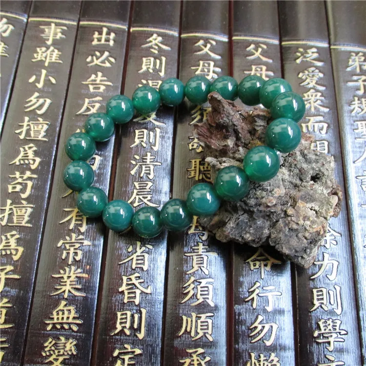 Браслет из натурального агата 10 мм нефритовый браслет ручной работы для мужчин и