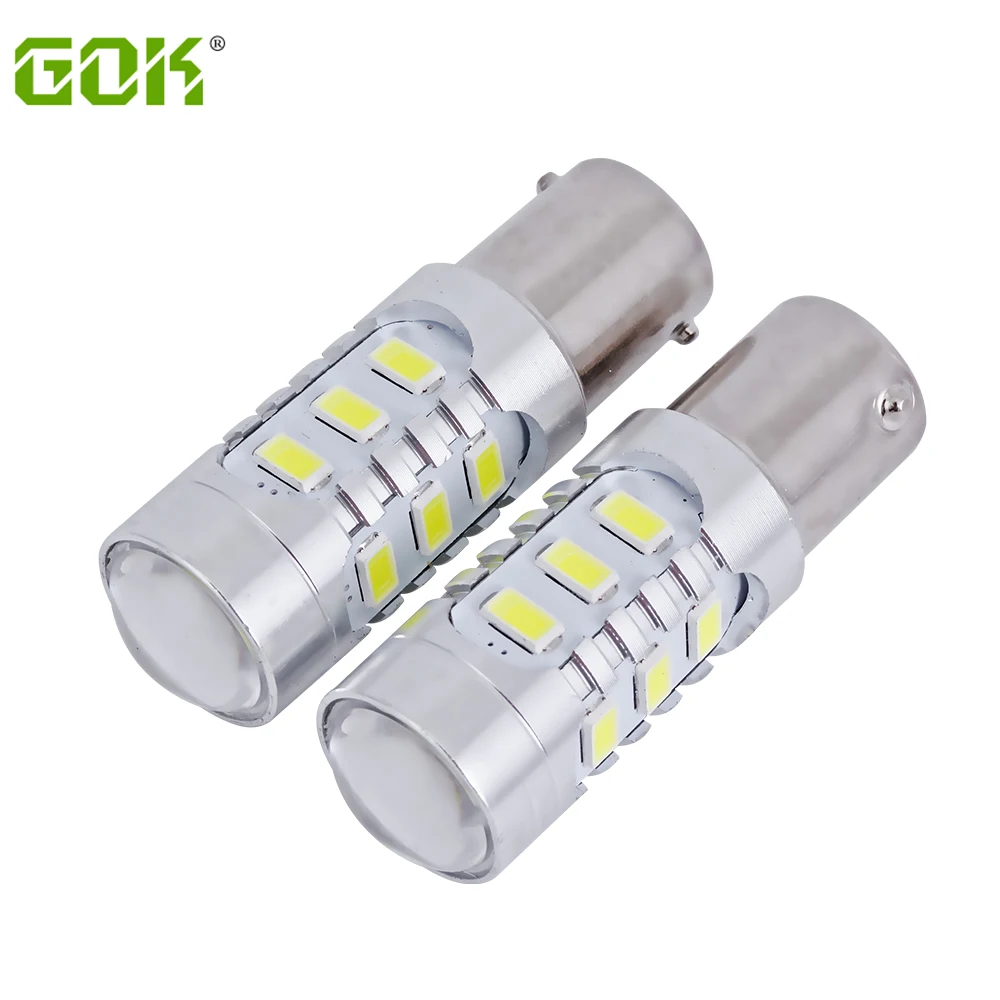

50pcs/lot 1156 15SMD LED 5730 S25 1156 BA15S led 15led Tail Light LED Reverse Turn Signal Brake Parking lights DRL