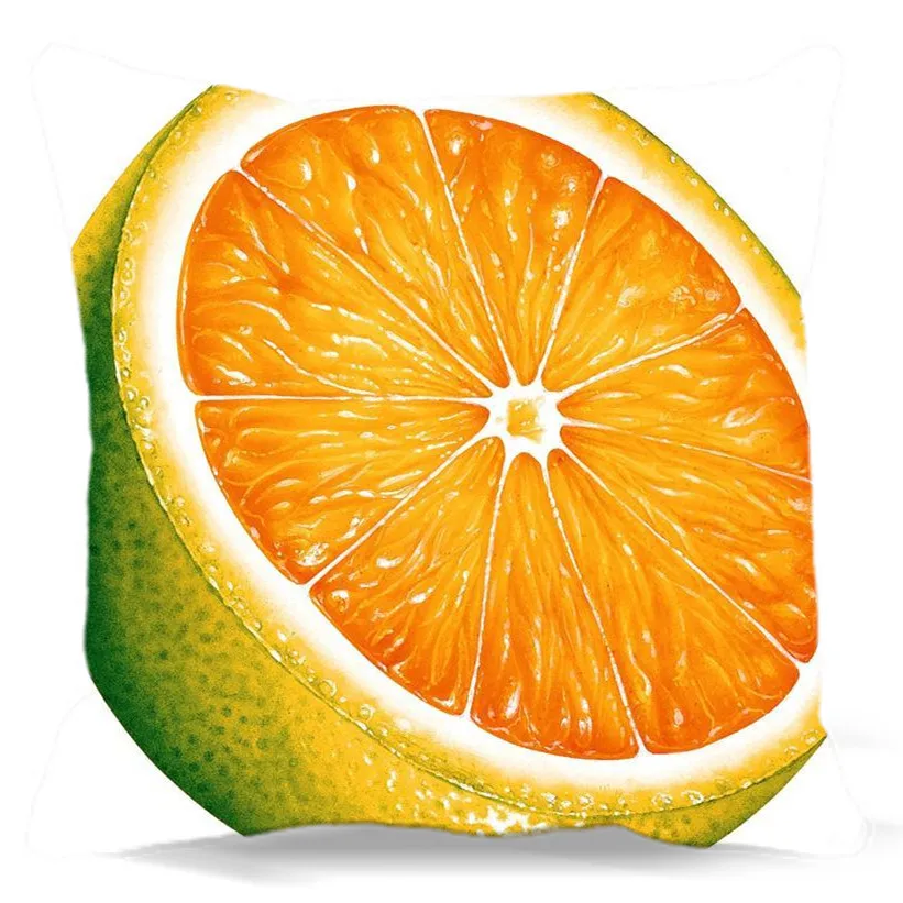 Cut Carambola Papaya Seed Square Cloth Cushion Pillow Case Cover - Double-sided Printing | Дом и сад