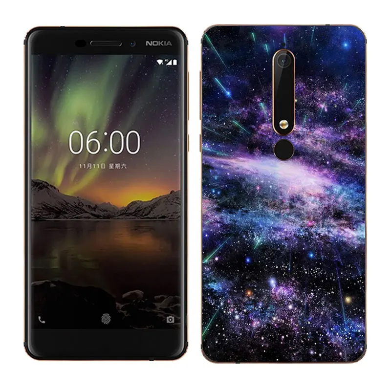 5.5&quot for Nokia 6 2018 Sleeping Phone Cases Soft Silicone Coque Second Generation 2th Ultra Thin TPU TA-1054 Cover | Мобильные