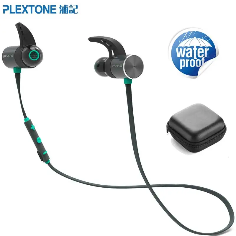 Plextone BX343 Беспроводной Спортивные наушники Bluetooth IPX5 Водонепроницаемый Магнитная