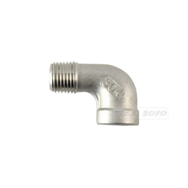 MEGAIRON BSPT 1/4 &quotDN8 Нержавеющая сталь SS304 Female Male топлива Локоть фитинги для труб с
