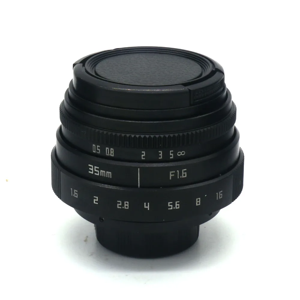 Объектив видеонаблюдения Fujian 35 мм f/1 6 II cine для камеры M4/3/MFT с креплением и