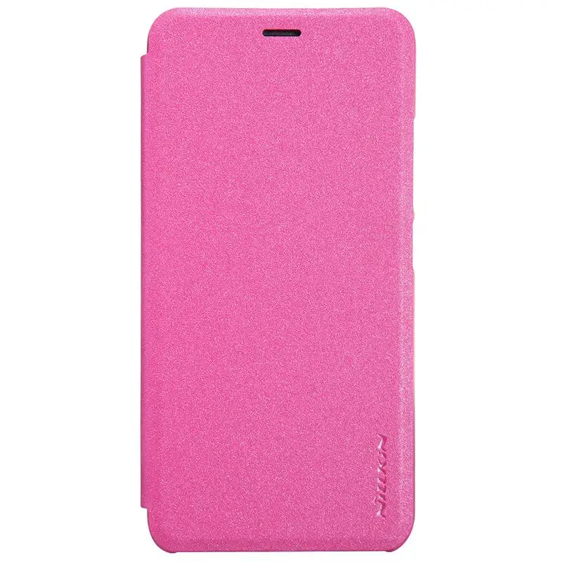 Чехол для Meizu M3 mini note, блестящий кожаный чехол NILLKIN, чехол для Meizu M3 mini note, откидной чехол, чехол+ розничная посылка - Цвет: Красный