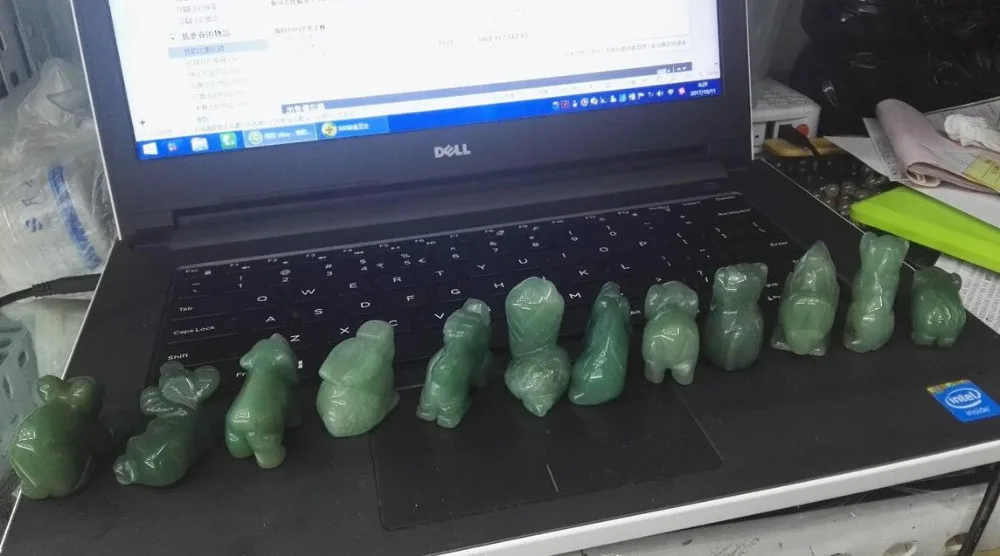 12PCS Chinese Hand-carved natural Dongling jade 12 zodiac ornaments | Дом и сад