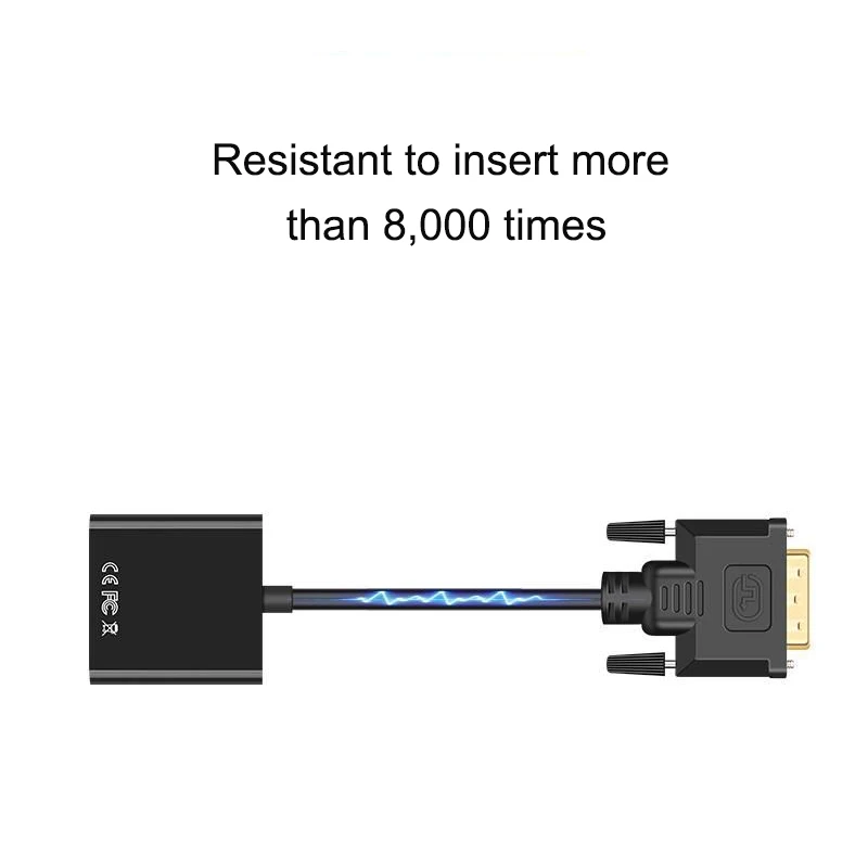 Адаптер преобразователь Basix DVI папа VGA мама адаптер 24 + 1 25 контактов Кабель для ТВ