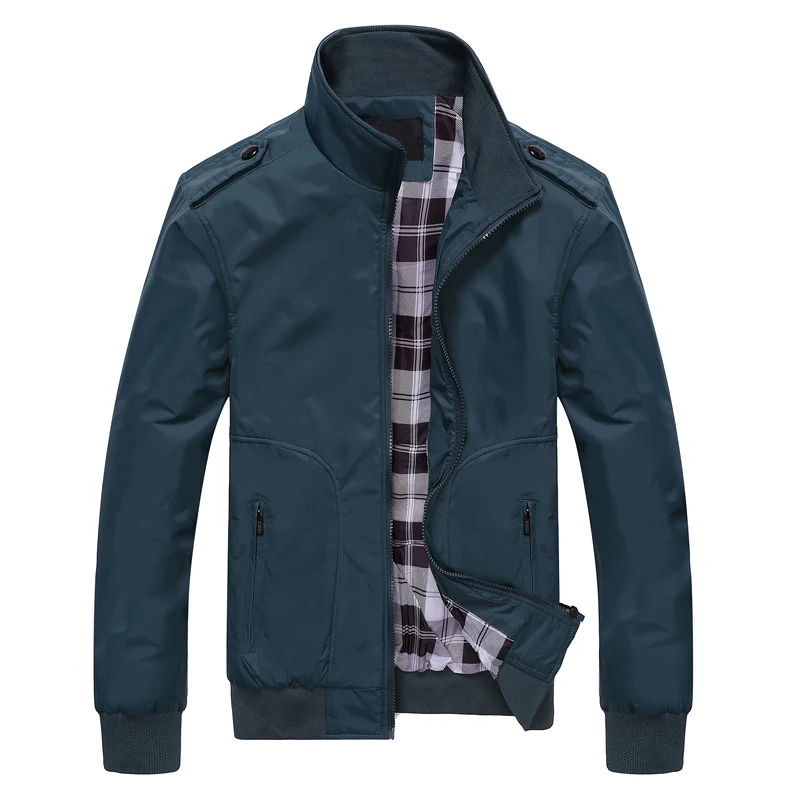 DAVYDAISY, новинка, мужская куртка, L-5XL, мужская верхняя одежда на весну и осень, мандарин, повседневные Модные мужские пальто, мужские куртки-бомберы JK103