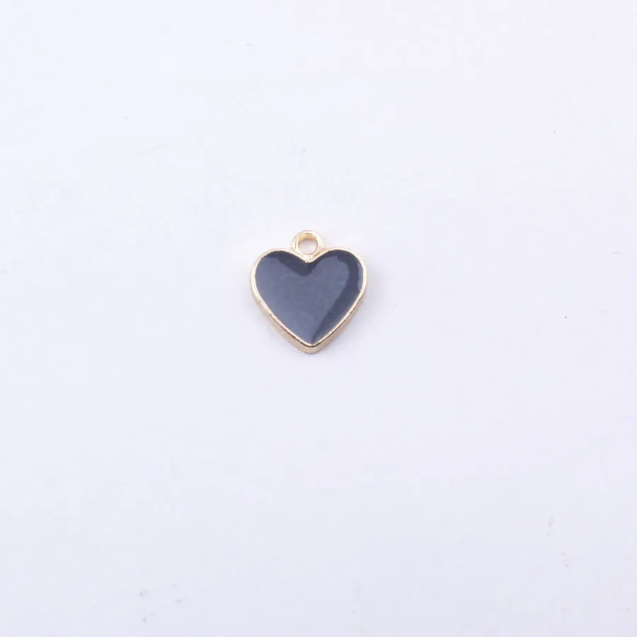 20pcs Mix 4 Colors Hearts Drop Oil Enamel Charm Alloy Pendant DIY fit Bracelet Necklace Accessories Valentine's Day Gift | Украшения и