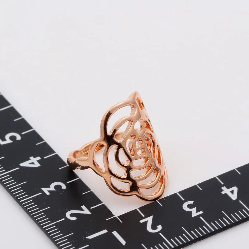 Большая большая Роза золотого цвета вырезанное Сатурна цветок коктейльное