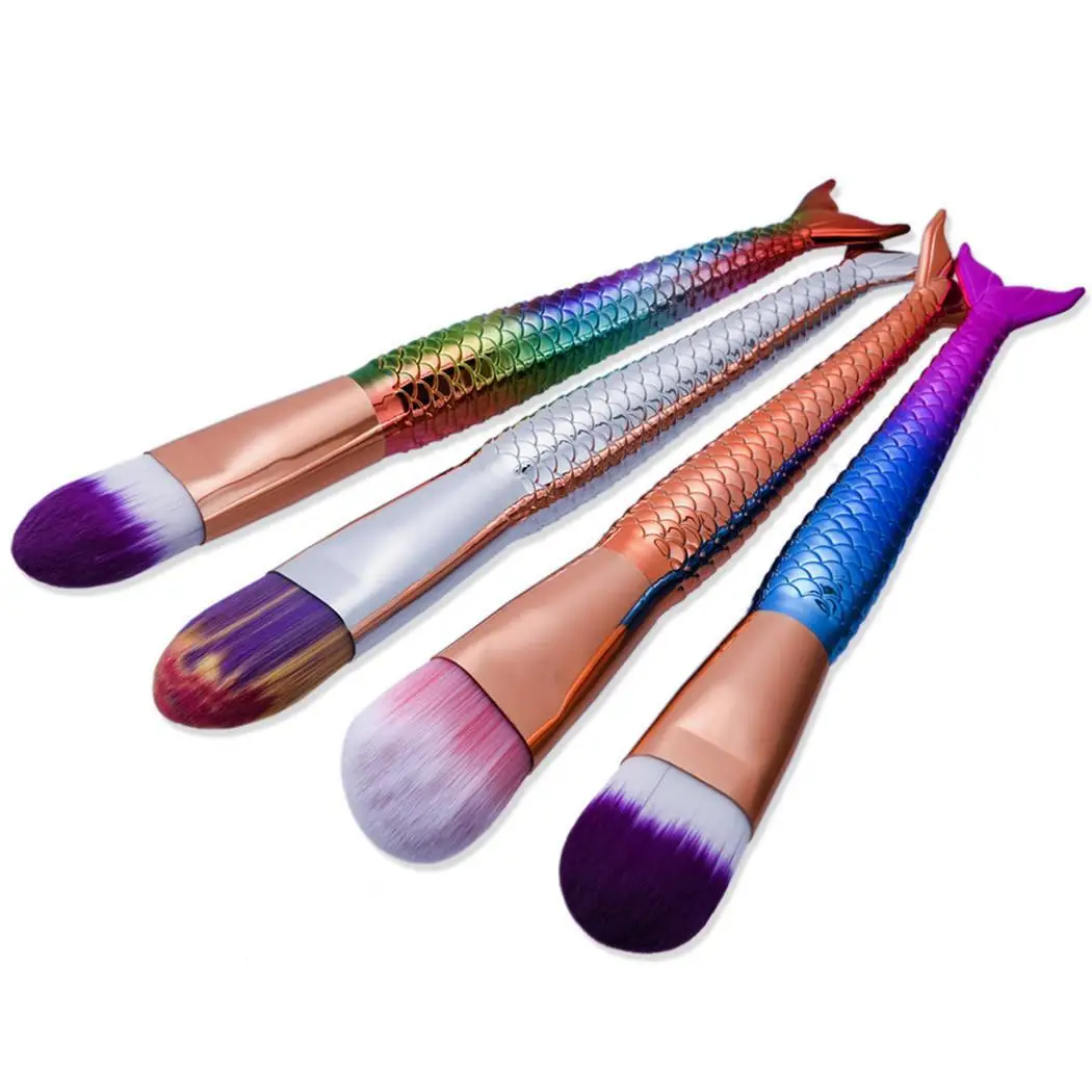Лидер продаж 4 цвета русалка кисти для макияжа основа румян|Аппликатор теней век|