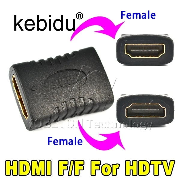 Kebidu 1 шт. Женский Разъем удлинитель HDMI совместимый кабель шнур Удлинитель адаптер