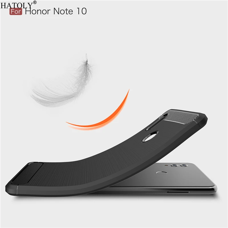 Чехол HATOLY для huawei Honor Note 10 противоударный мягкий силиконовый чехол из ТПУ с ворсом