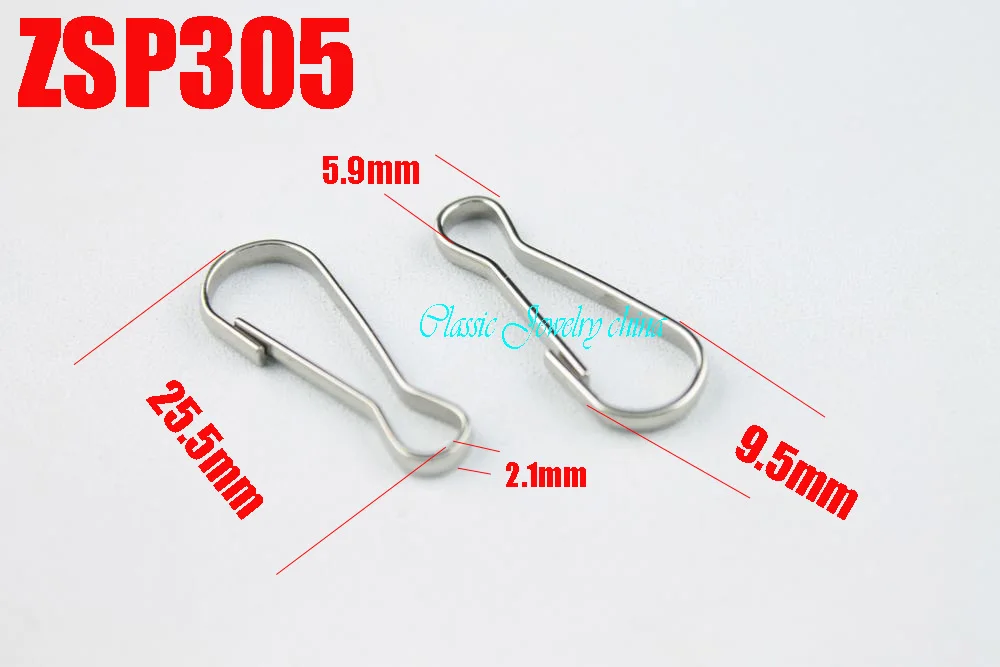 

medium cucurbit shape necklace clasp stainless steel hook DIY key chain accessories parts 100pcs ZSP305