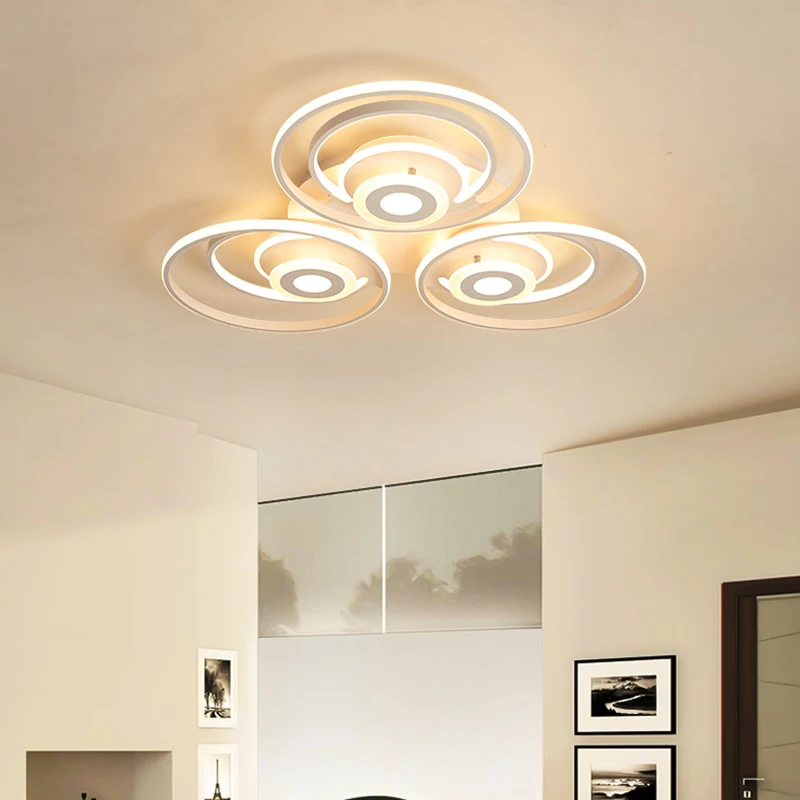 Chandelierrec современный цветок Форма LED люстры AC85 265V дома Освещение светильники
