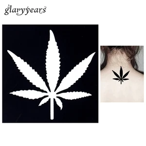 Новинка, 1 шт., кленовый лист, маленькая хна, трафарет для татуировки для женщин, сделай сам, боди-арт, живопись, водонепроницаемый хна, шаблон, наклейка, Летний стиль, G60