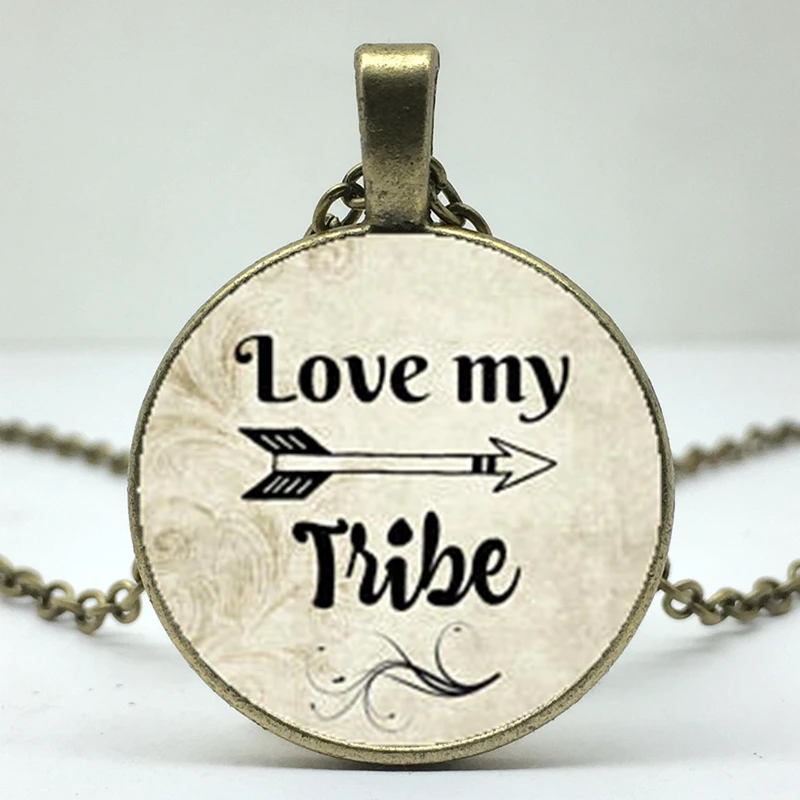 Ожерелье с надписью LOVE MY TRIBE|Цепочки| |