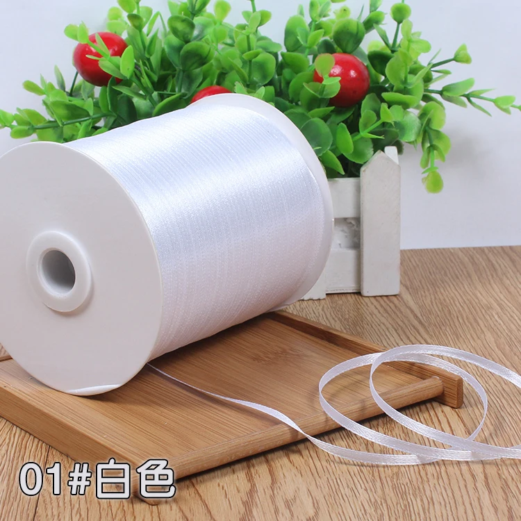 3mm Satin Ribbons for Craft Sewing Fabric Christmas Wedding Supplies Party Decoration Gift Wrap DIY Handmade Material (10Meters) | Дом и сад