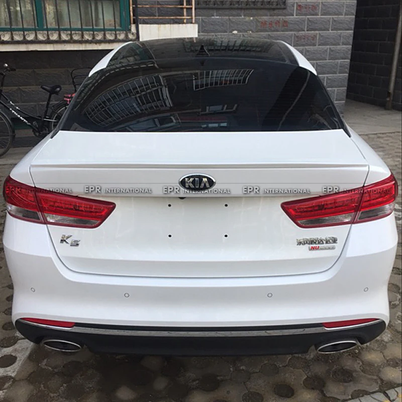 Для года KIA K5 Optima JF карбоновый задний спойлер для губ комплект крыла аксессуары