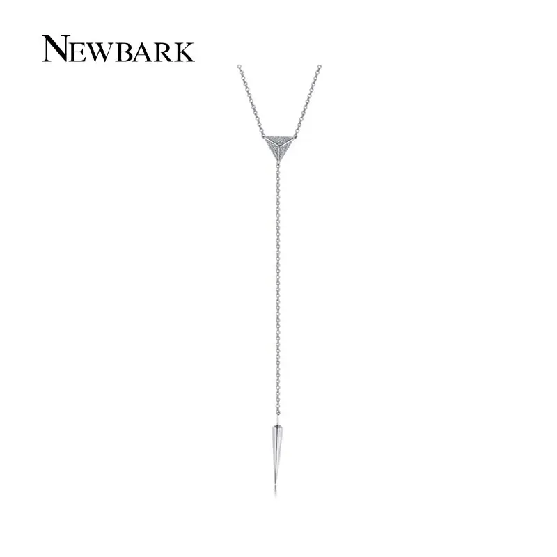 Newbark пикантные современные Y Форма длинные Цепочки и ожерелья с Треугольники
