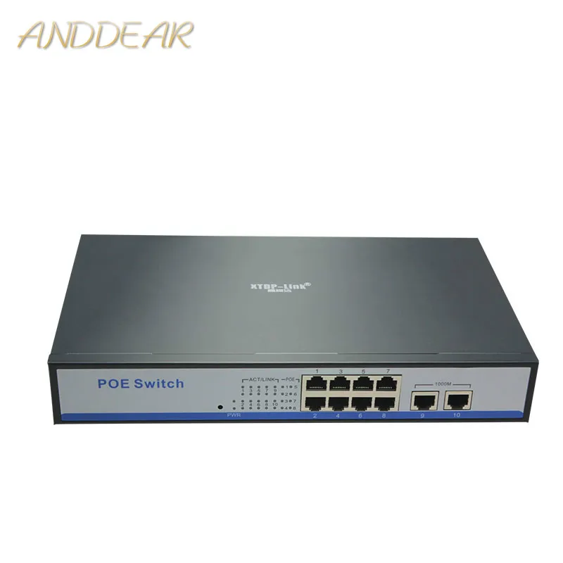 HYY8 умный настольный настенный коммутатор 8 + 2 гигабитный ethernet 150 Вт IEEE802.3af/at poe для