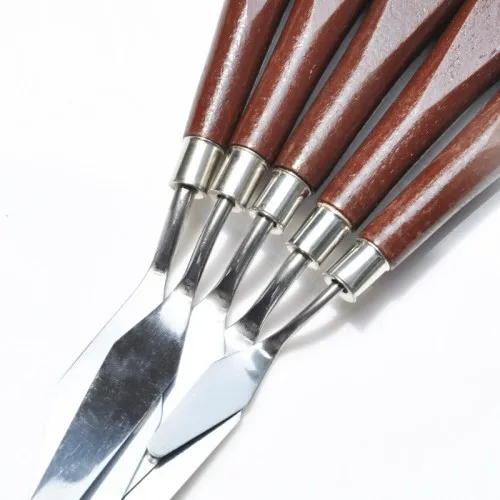5pcs Stainless Steel Mixed Scraper Set Spatula Knives Knife Multi Function Pen | Канцтовары для офиса и дома