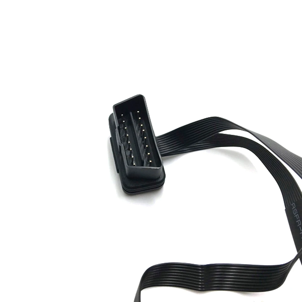 KWOKKER OBD 2 штекер двойной гнездо Y адаптер плоский тонкий Удлинительный кабель с