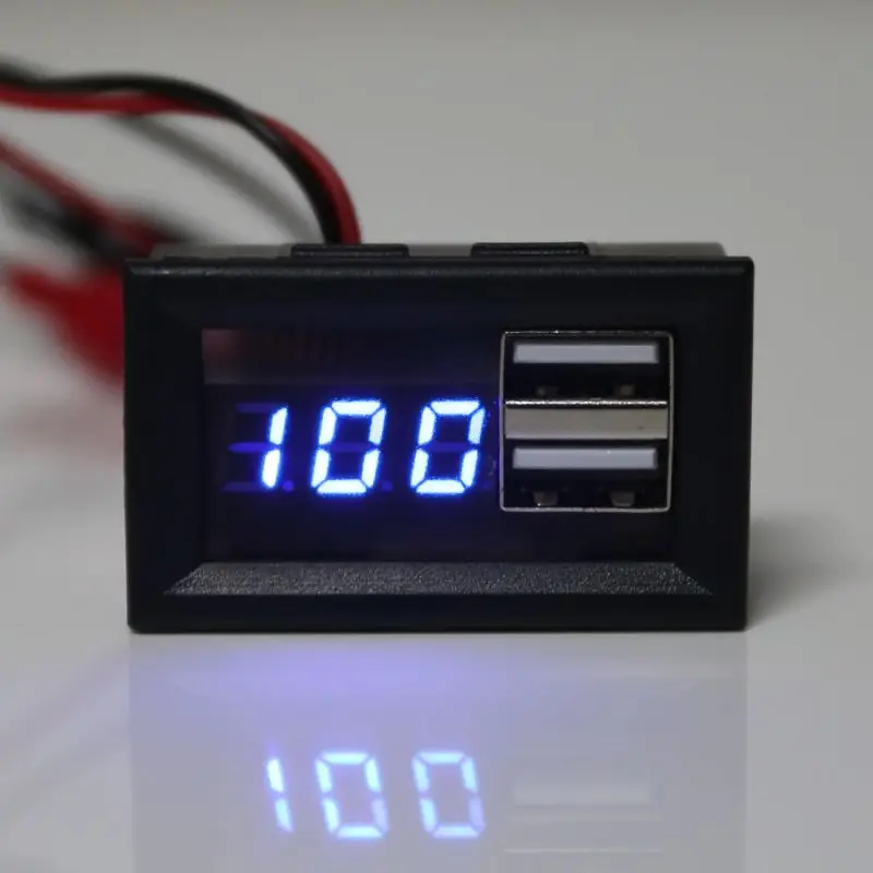 Новый индикатор емкости батареи 12 В измеритель напряжения с QC 2 0 3 быстрая зарядка