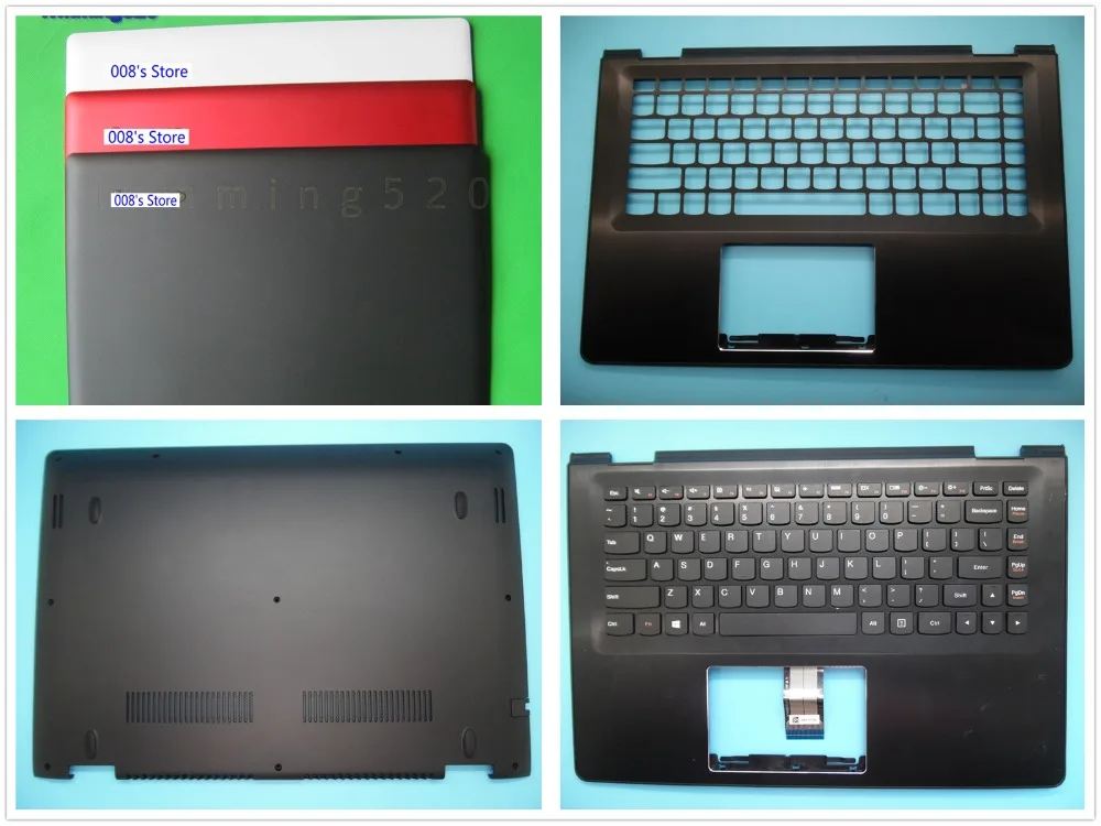 Чехол для lenovo Yoga 500-14ISK Flex 3-1470 верхняя крышка задняя крышка/Упор для рук верхняя/клавиатура Великобритания США/нижний чехол Нижняя основа/петли