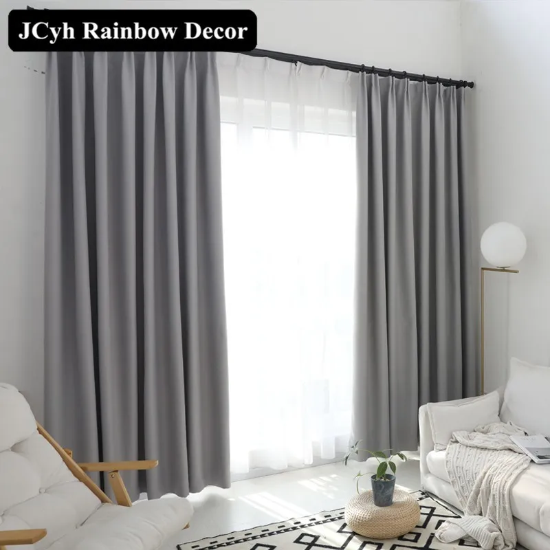 

Solid Plain Blackout Curtains For Window Curtains For Bedroom The Living Room Kitchen Curtain Decoration Fabric Blinds The Cloth