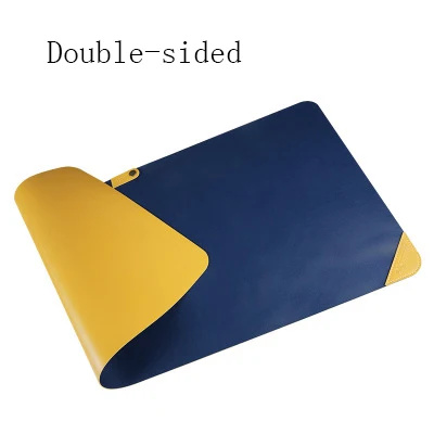 Из искусственной кожи Водонепроницаемый Extra Large 120x60 см игровой Мышь Pad офисный компьютер большой Мышь pad Для женщин Для мужчин Gamer клавиатура Коврик для ноутбука - Цвет: blue yellow 80x40 cm