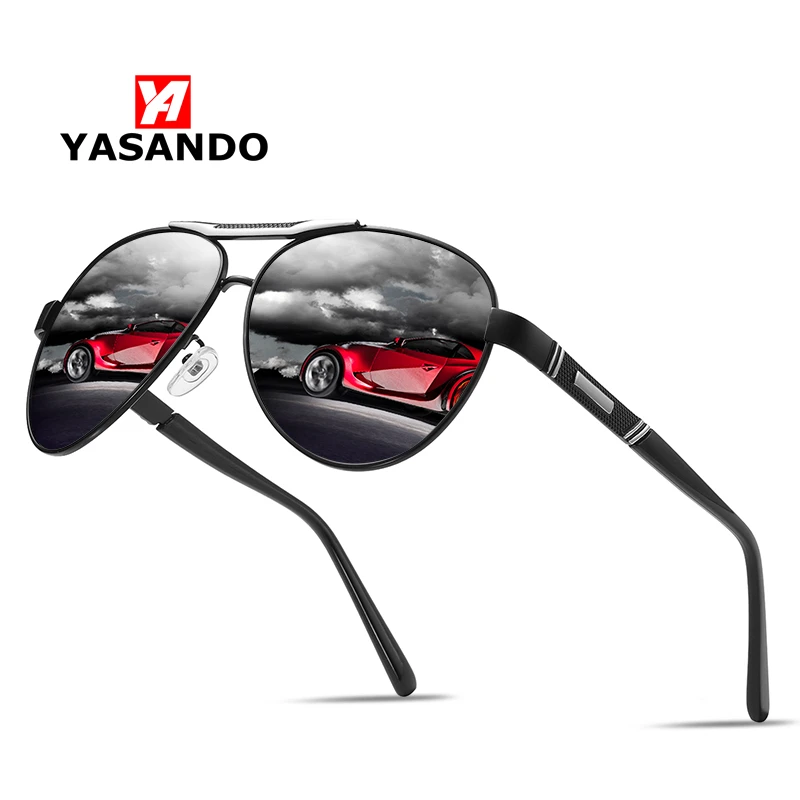 Солнцезащитные очки es для мужчин Поляризованные линзы YASANDO Топ бренд