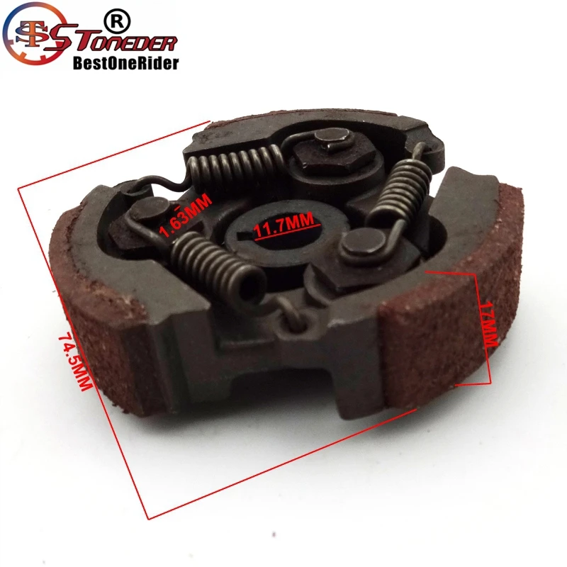 Сверхмощный стальной 2 тактный клатч Minimoto STONEDER колодки для 47cc 49cc двигателя