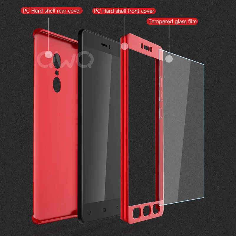 360 Full Cover Phone Cases For Xiaomi Redmi Note 4X 32GB 4 Global Version Case 5.5&quot Snapdragon 625 |