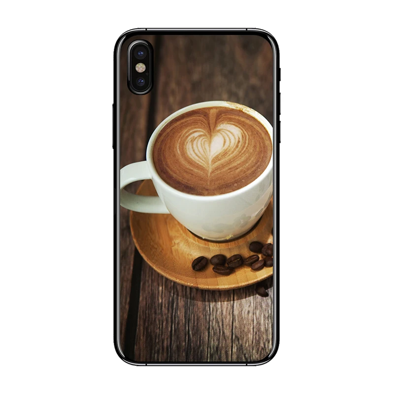 Bauqee для IPhone 10 6 6S 6/7/8 плюс Кофейные зерна хлеб теплый PC + TPU Тонкий корпус телефона X